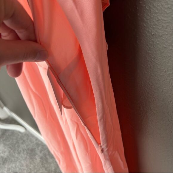 *spots* NWT Revolve x LPA Ruffle Neckline Maxi in Blush | Size L - Picture 9 of 16